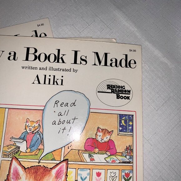 Vtg How A Book Is Made Aliki Reading Rainbow Set Of 4 Paperback Childrens Books - Picture 4 of 5